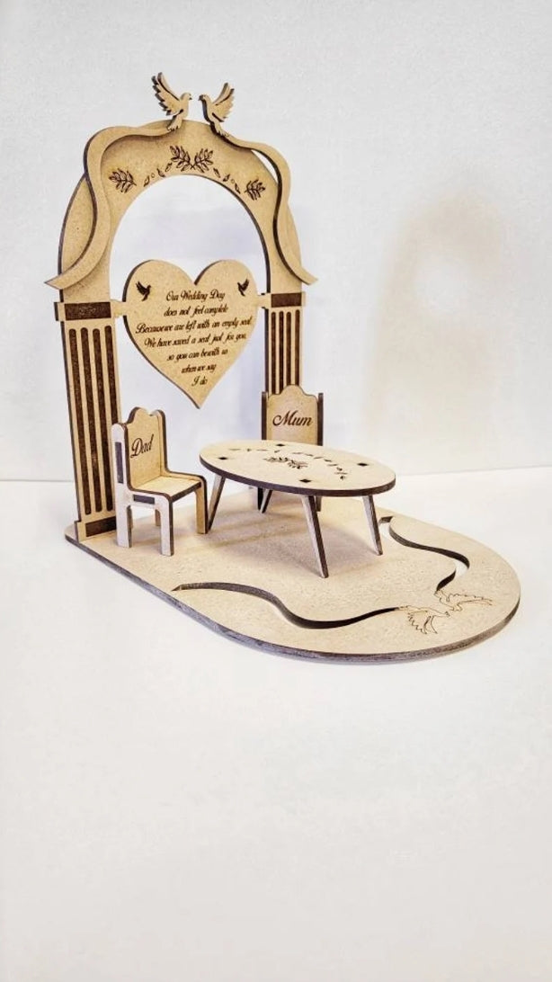 Loved one in heaven wedding table